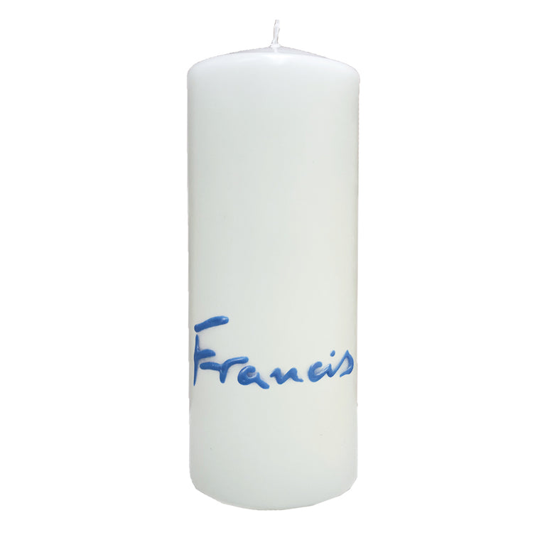 Pope Francis Signature Candle